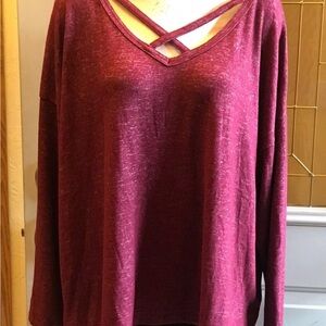 A New Day Bosenberry V-Neck Top